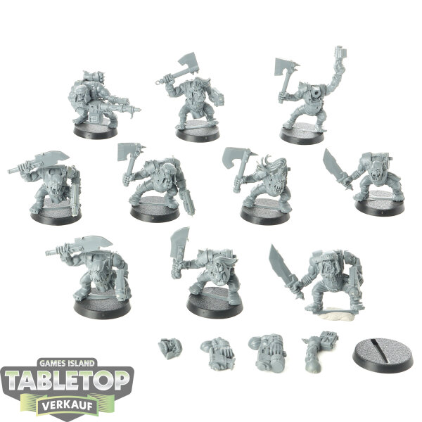 Orks - 10 Ork Boyz - unbemalt