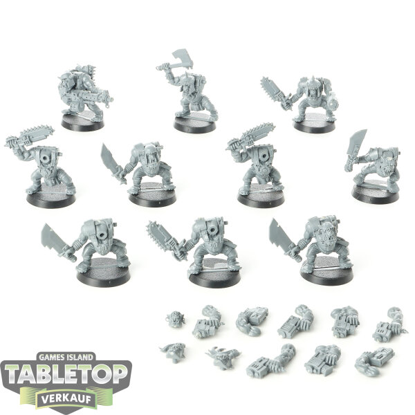 Orks - 10 Ork Boyz - unbemalt