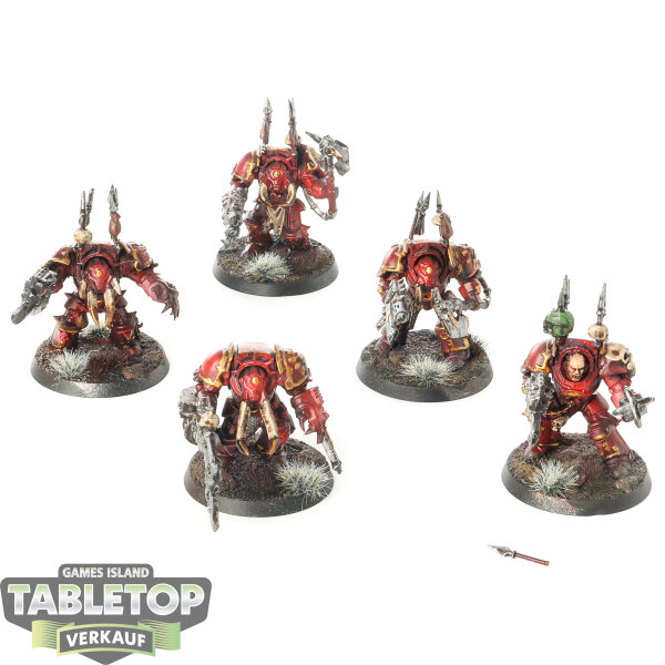 World Eaters - 5 Chaos Terminator Squad classic - bemalt