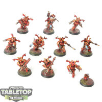World Eaters - 10 Khorne Berzerkers - bemalt