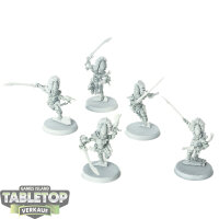 Aeldari - 5 Howling Banshees - grundiert