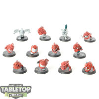 Gloomspite Gitz - 12 Squig Herd - teilweise bemalt