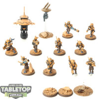 Tau Empire - 10x Pathfinder Team - bemalt