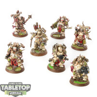 Death Guard - 7 Plague Marines - bemalt