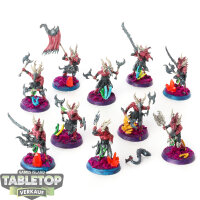 Disciples of Tzeentch - 10 Tzaangors - bemalt