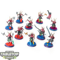 Disciples of Tzeentch - 10 Tzaangors - bemalt