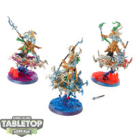 Disciples of Tzeentch - 3 Tzaangor Enlightened - bemalt
