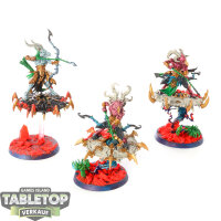 Disciples of Tzeentch - 3 Tzaangor Enlightened - bemalt