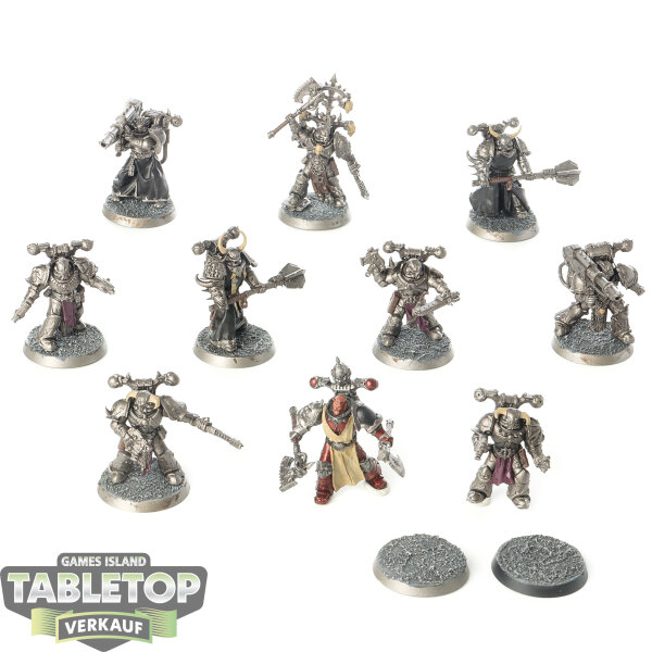 Chaos Space Marines - 10x Legionaries - teilweise bemalt