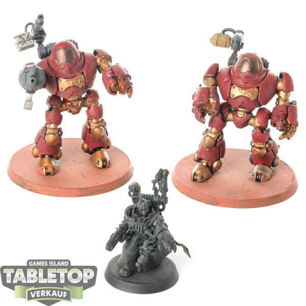 Adeptus Mechanicus - 2x Kastelan Robots - teilweise bemalt
