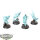 Nighthaunt - 4x Myrmourn Banshees - bemalt
