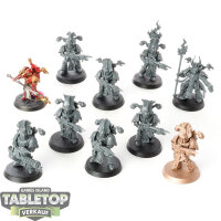Thousand Sons - 10x Rubric Marines - teilweise bemalt