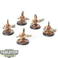 Fyreslayers - 5x Auric Hearthguard - bemalt