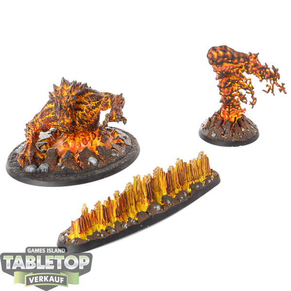 Fyreslayers - 3x Magmic Invocations - bemalt