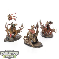 Flesh-eater Courts - 3x Morbheg Knights - bemalt