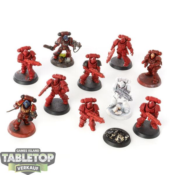 Blood Angels - 10 x Intercessor Squad - teilweise bemalt