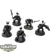 Grey Knights - 5 Grey Knights Paladins - grundiert