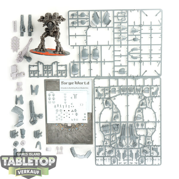 Adeptus Titanicus - Legions Imperialis: Warlord-Sinister Psi-Titan & Macro Gatling Blaster - teilweise gebaut
