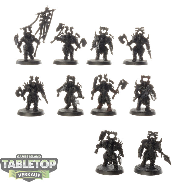 Blades of Khorne - 10 x Blood Warriors - teilweise bemalt