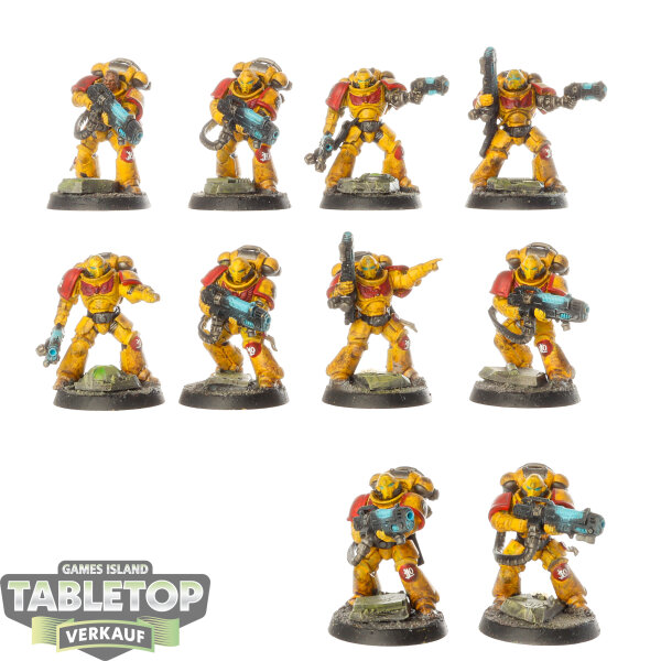 Space Marines - 10x Hellblaster Squad - bemalt
