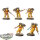 Imperial Fists - 5x Assault Intercessor Squad - bemalt
