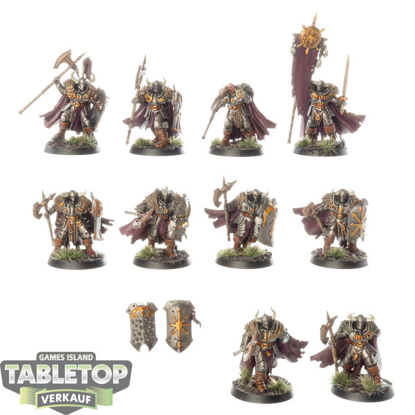 Slaves to Darkness - 10x Chaos Warriors - bemalt