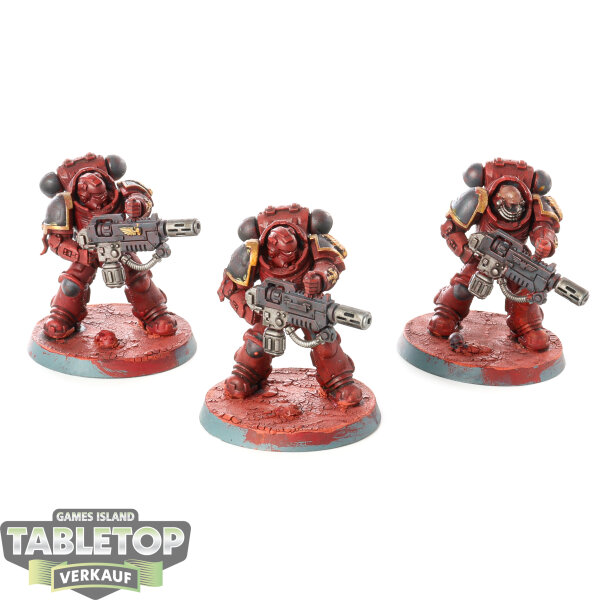 Blood Angels - 3 Primaris Eradicators - bemalt