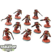 Blood Angels - 10 Assault Intercessor Squad - bemalt