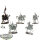 Cities of Sigmar - 5 x Freeguild Cavaliers - teilweise bemalt