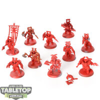Blades of Khorne - 10x Blood Warriors - teilweise bemalt