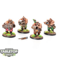 Ogor Mawtribes - 4x Leadbelchers - bemalt