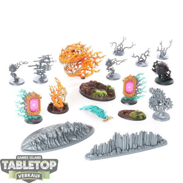 Age of Sigmar - 11x Warhammer Age of Sigmar: Malign Sorcery - teilweise bemalt