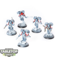 Space Marines - 5x Assault Squad - teilweise bemalt