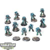 Horus Heresy - 11x Alpha Legion MKIV Tactical Squad - bemalt