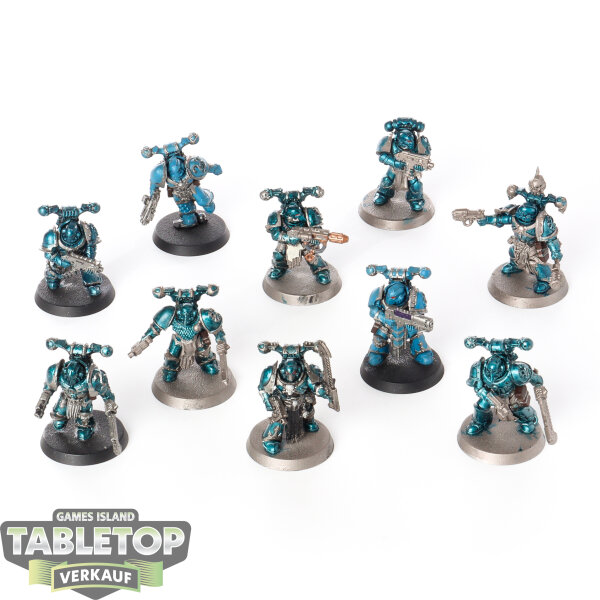Chaos Space Marines - 10x Alpha Legion Legionaries - teilweise bemalt