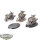 Chaos Space Marines - 3x Chaos Bikers - teilweise bemalt