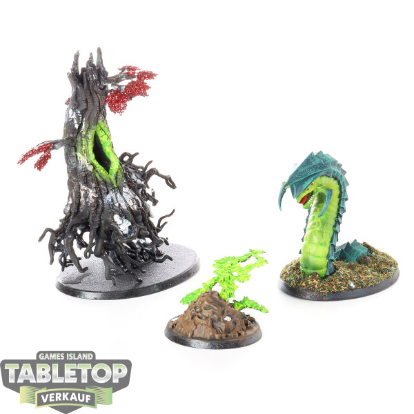 Sylvaneth - 3x Endless Spells: Sylvaneth - teilweise bemalt