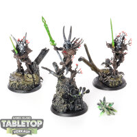Sylvaneth - 3x Kurnoth Hunters - teilweise bemalt