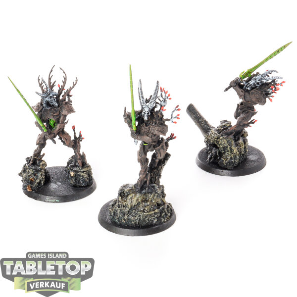 Sylvaneth - 3x Kurnoth Hunters - teilweise bemalt