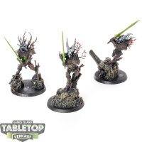 Sylvaneth - 3x Kurnoth Hunters - teilweise bemalt
