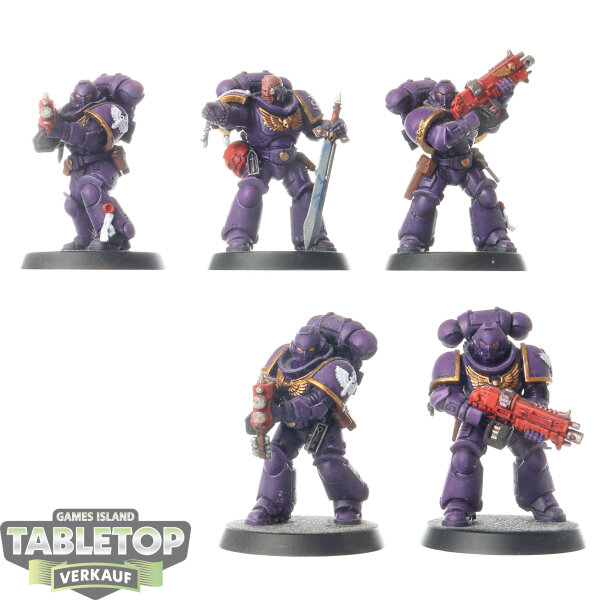 Dark Angels - 5x Intercessor Squad - bemalt