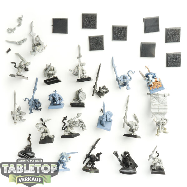 Skaven - 20x Clanrats klassisch - teilweise bemalt