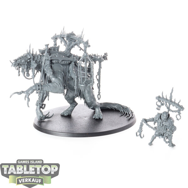 Orruk Warclans - Snatchaboss on Sludgeraker Beast - unbemalt