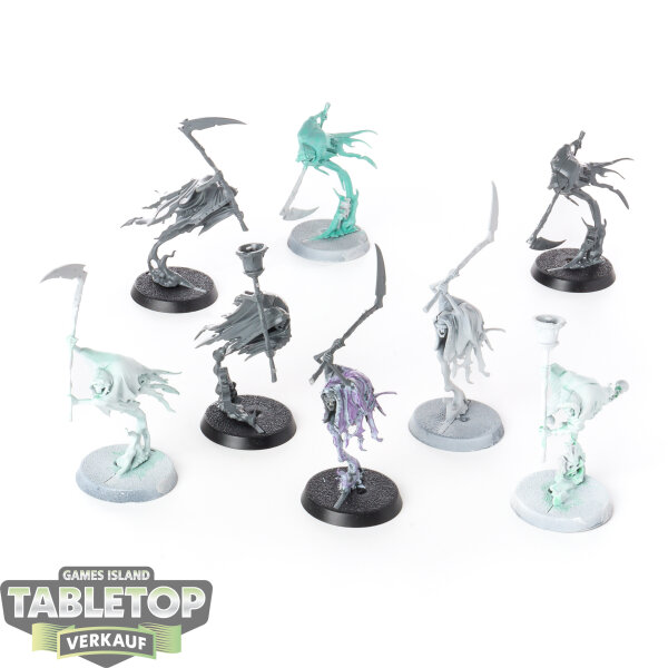 Nighthaunt - 8x Grimghast Reapers - teilweise bemalt