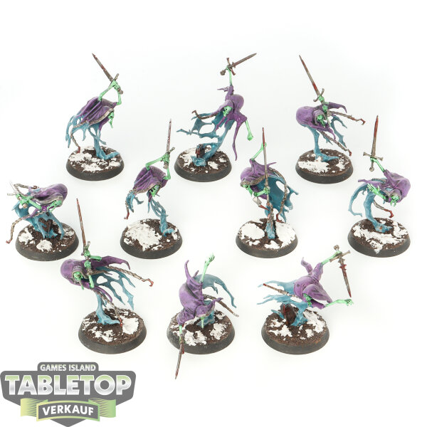 Nighthaunt - 10 x Bladegheist Revenants - bemalt