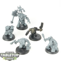 Orks - 5 x Boyz - teilweise bemalt