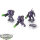 Tau Empire - 3 XV25 Stealth Battlesuits - bemalt
