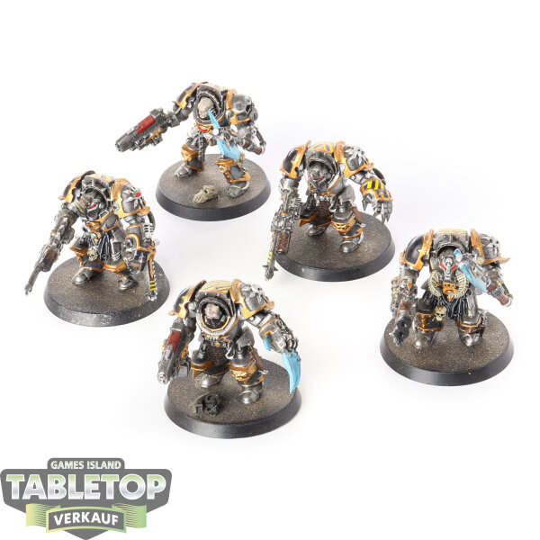 Chaos Space Marines - 5 Chaos Terminator Squad classic - bemalt