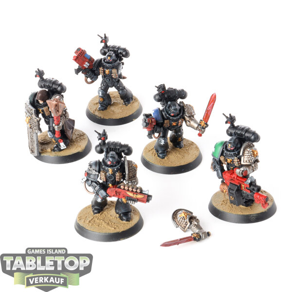 Deathwatch - 5 Veterans - bemalt