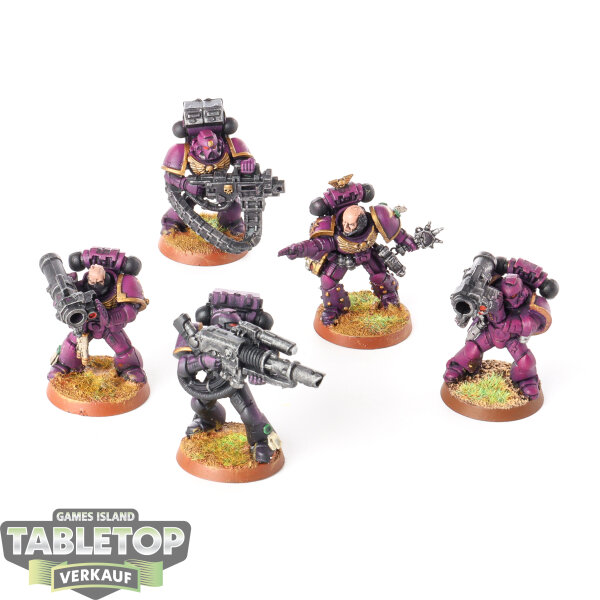 Space Marines - 5 Devastator Squad - bemalt